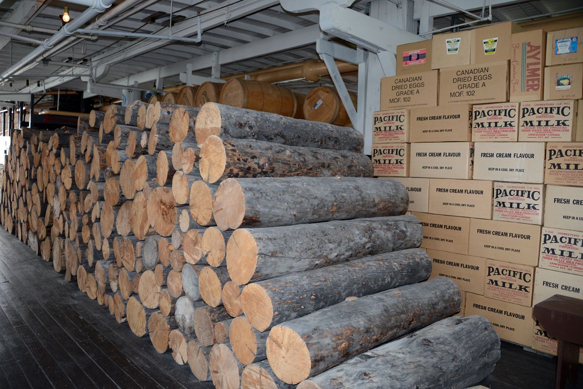 04H Display Of Freight And Wood That Would Be Used To Power The Wood-Fired Boilers In The S S Klondike II In Whitehorse Yukon